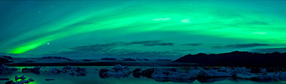 Aurora Boreal de Islandia desde Jokulsarlon