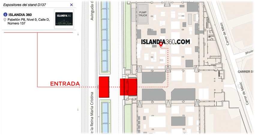 Cómo llegar al stand de Islandia en B TRAVEL 2026 